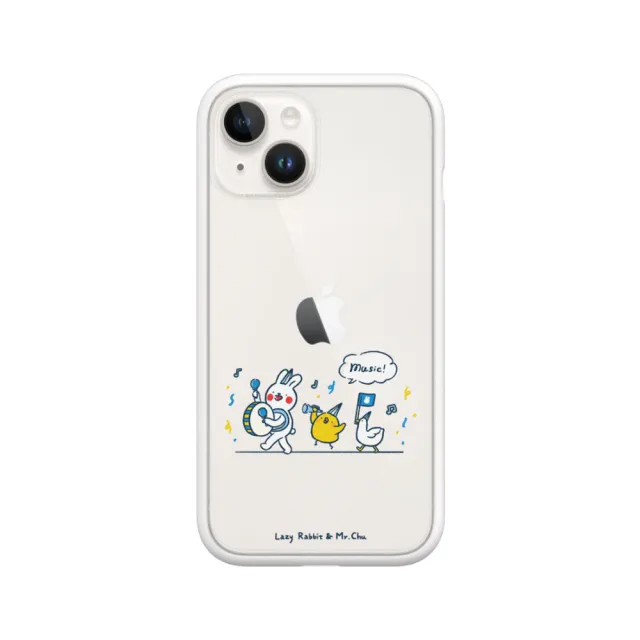 【RHINOSHIELD 犀牛盾】iPhone X/Xs/XR/Xs Max系列 Mod NX手機殼/懶散兔與啾先生-music!(懶散兔與啾先生)
