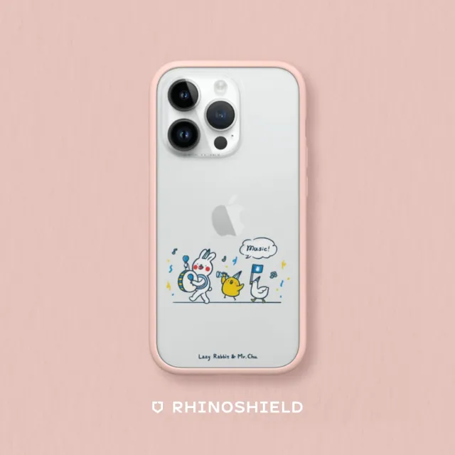 【RHINOSHIELD 犀牛盾】iPhone X/Xs/XR/Xs Max系列 Mod NX手機殼/懶散兔與啾先生-music!(懶散兔與啾先生)