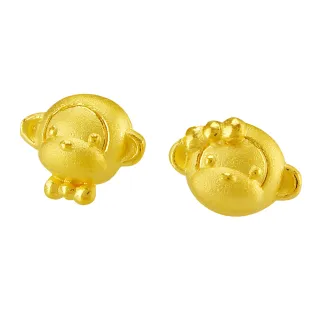 【甜蜜約定2sweet-ER-186】純金金飾猴年耳針-約重0.58錢(猴年)