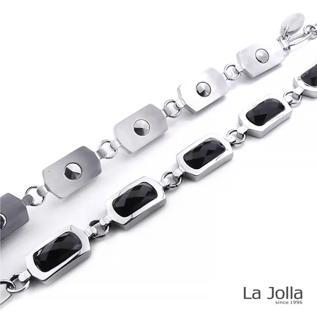 【La Jolla】蕭邦五號戀曲 純鈦鍺手鍊(黑瑪瑙)