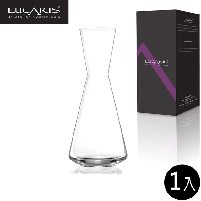 【LUCARIS】無鉛水晶分酒瓶 940ml 1入 Tokyo系列(醒酒瓶 分酒瓶 醒酒壺)