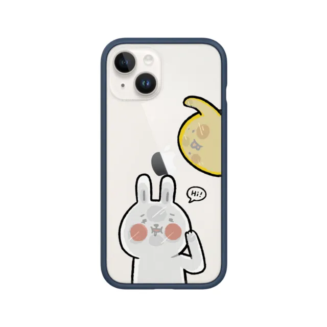 【RHINOSHIELD 犀牛盾】iPhone 11/11 Pro/Max Mod NX手機殼/懶散兔與啾先生-貼玻璃(懶散兔與啾先生)