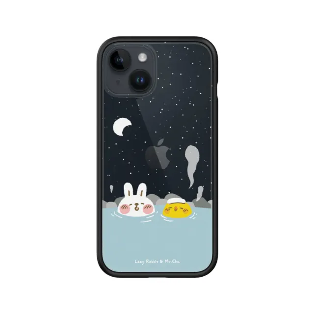 【RHINOSHIELD 犀牛盾】iPhone 13 mini/13 Pro/Max Mod NX手機殼/懶散兔與啾先生-泡溫泉(懶散兔與啾先生)