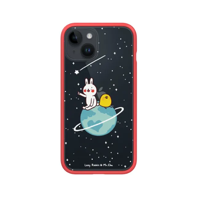 【RHINOSHIELD 犀牛盾】iPhone 13 mini/13 Pro/Max Mod NX手機殼/懶散兔與啾先生-小宇宙(懶散兔與啾先生)