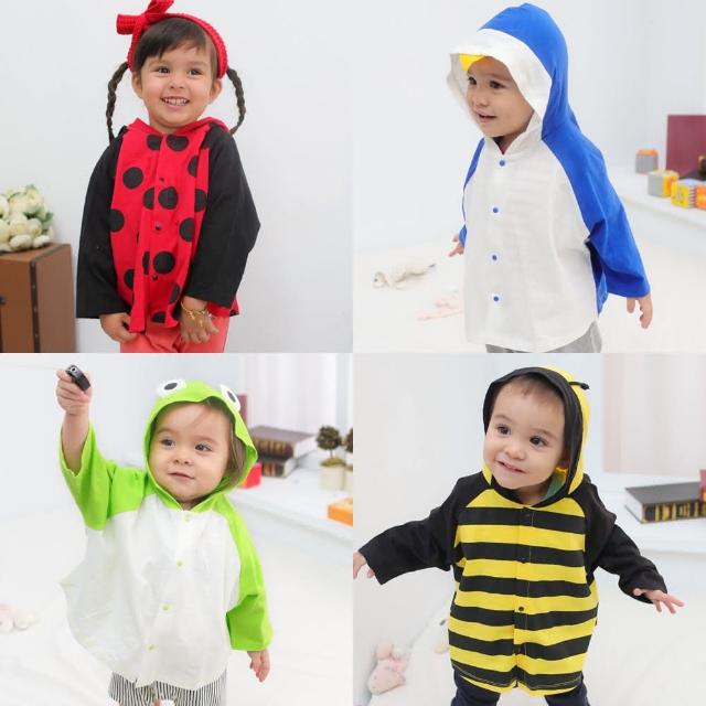 【baby童衣】嬰兒披風 薄外套 動物小外套 60105 共4色 