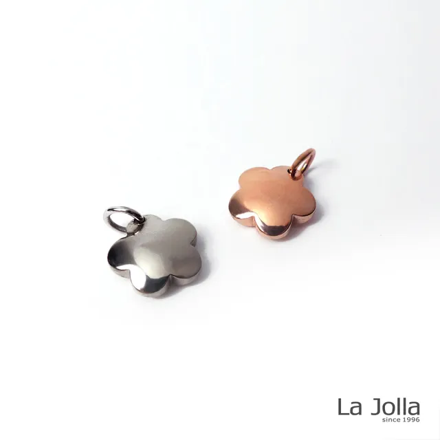 【La Jolla】桃花朵朵 純鈦墜項鍊(銀色)