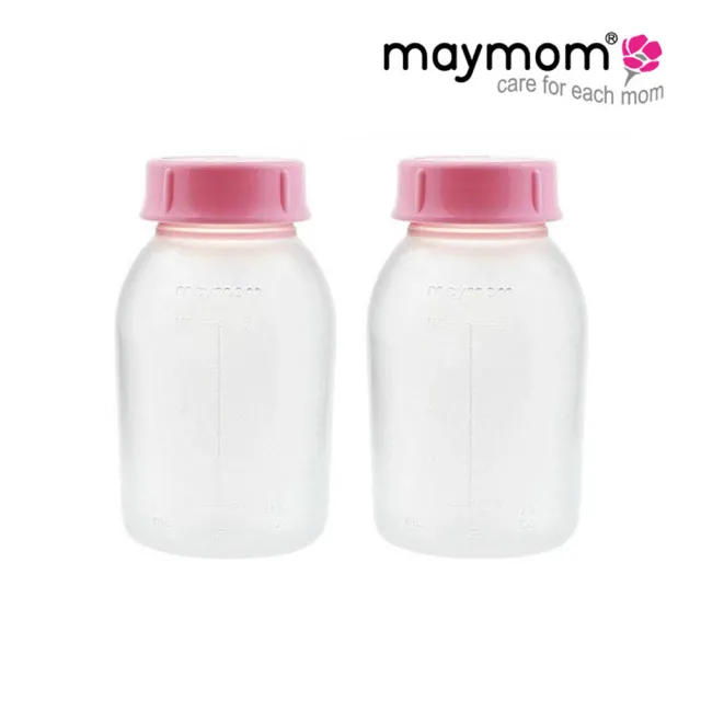 【Maymom】標準口徑PP儲乳瓶2入-150ml(美樂/貝瑞克/康貝吸乳器使用)