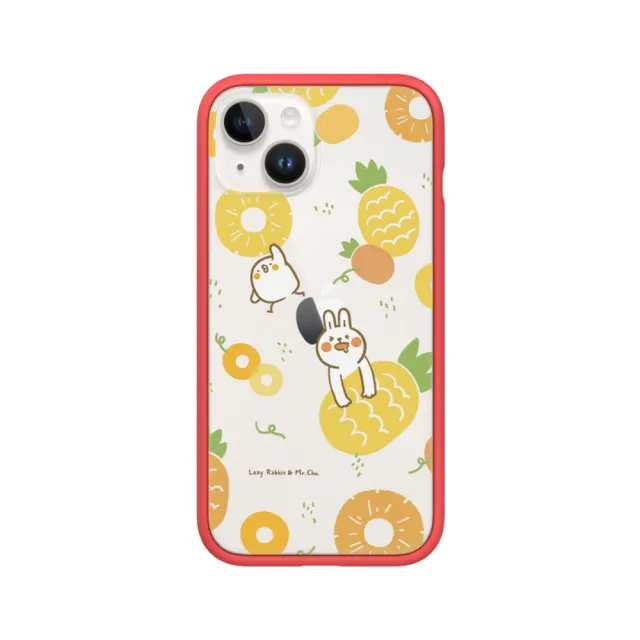 【RHINOSHIELD 犀牛盾】iPhone 12 mini/12 Pro/Max Mod NX手機殼/懶散兔與啾先生-鳳梨(懶散兔與啾先生)