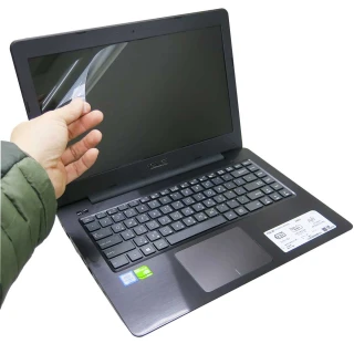 【EZstick】ASUS X456 X456UB 系列專用 靜電式筆電液晶螢幕貼(可選鏡面或霧面)