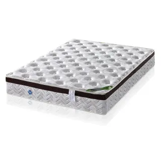 【尚牛床墊】3D透氣防蹣抗菌乳膠Q彈簧床墊-雙人加大6尺
