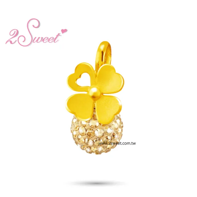 【甜蜜約定2sweet-PE-6013】純金金飾-約重0.35錢(純金女墬)