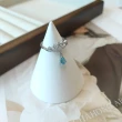 【Le Bonheur】瑞士藍托帕石水滴戒指 開口可調節(情人節 生日禮物 七夕禮物 送女友 送閨蜜)