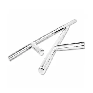 【輝武】武術用品-台灣製造-純手工加厚加重不銹鋼拐/T型拐/武術雙拐(長55CM-2把一組)