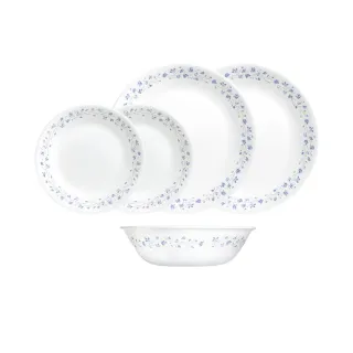 【美國康寧 CORELLE】絕美紫薇5件式碗盤組(502)