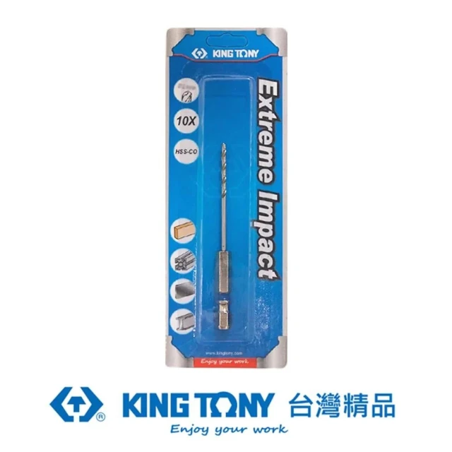 KING TONY 金統立 雙溝六角柄不鏽鋼鑽頭2.8mm(KT7E12128-1)