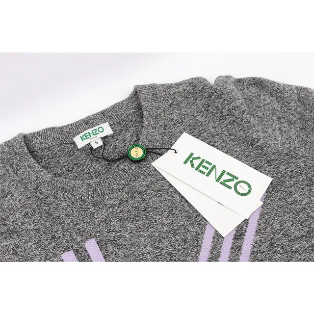 【KENZO】K LOGO長袖上衣(灰色)