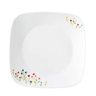 【CORELLE 康寧餐具】春漾花朵10吋方形餐盤(2213)