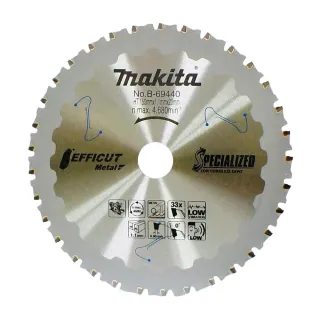 【MAKITA 牧田】金屬鎢鋼圓鋸片150×20×1.1×33T 新式刀刃(B-69440)