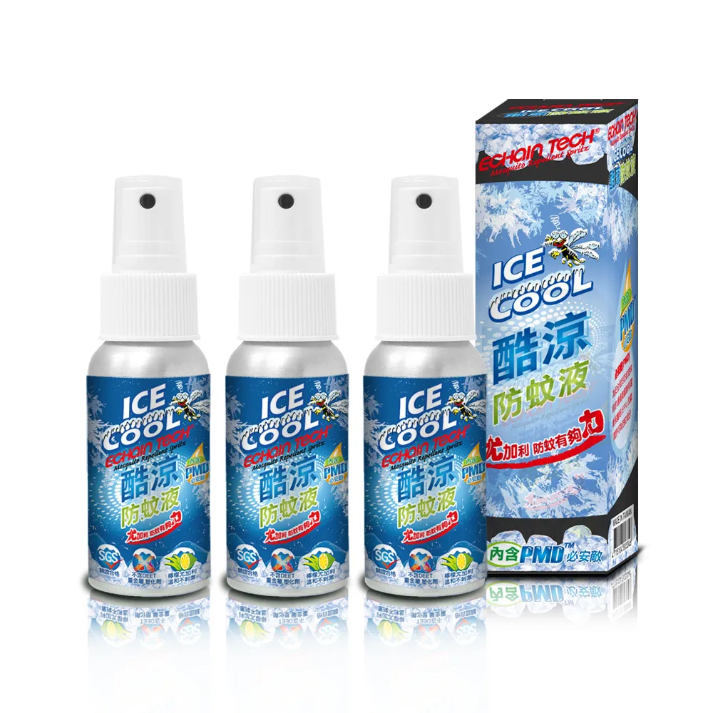 【ECHAIN TECH】熊掌防蚊液PMD配方 -酷涼型 X3瓶組