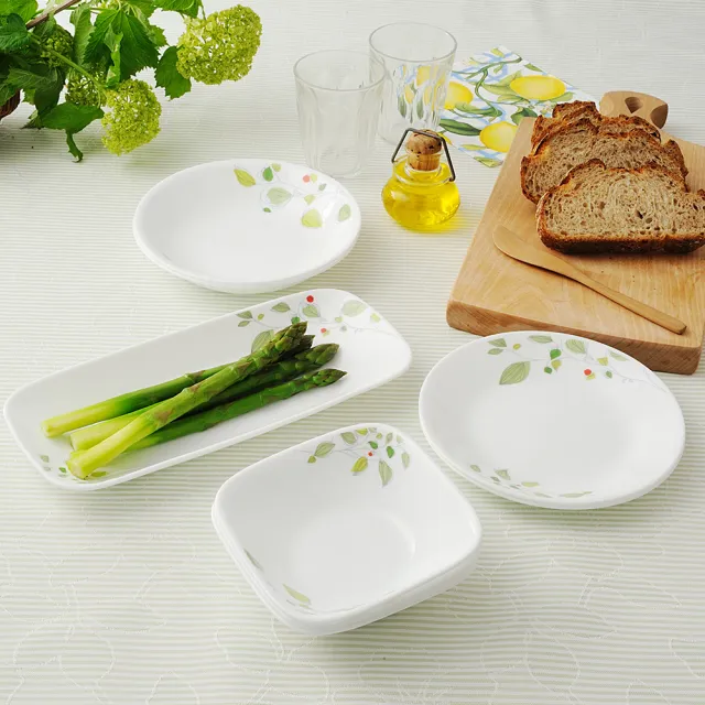 【CORELLE 康寧餐具】中式飯碗-綠野微風(409)