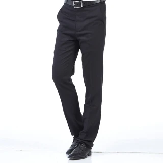 【NST Jeans】大尺碼 羊毛x萊卡 夏季男微彈極簡內斂黑 斜口袋西裝褲-中腰(390-5890)