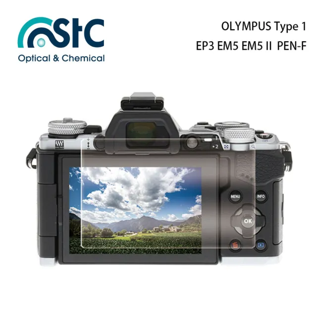 【STC】玻璃螢幕保護貼 OLYMPUS Type R(適用EM5 EM5 Ⅱ PEN-F EPL9 EM1 EM1M2 EPL7 EPL8 EM10 EP5 STYLUS1)