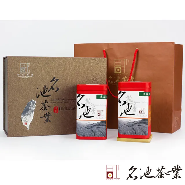 【名池茶業】五分熟香凍頂烏龍茶葉中秋禮盒150gx2罐(共0.5斤)