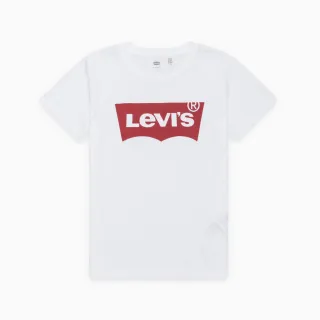 【LEVIS 官方旗艦】Levis 女款 短袖T恤 / 經典Logo / 修身版型 白 熱賣單品 17369-0053