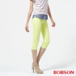【BOBSON】女款低腰膠原蛋白彩色七分褲(223-30)