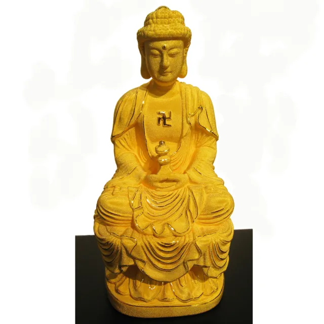【開運陶源】佛陀 佛祖 釋迦牟尼(金飾立體擺件)