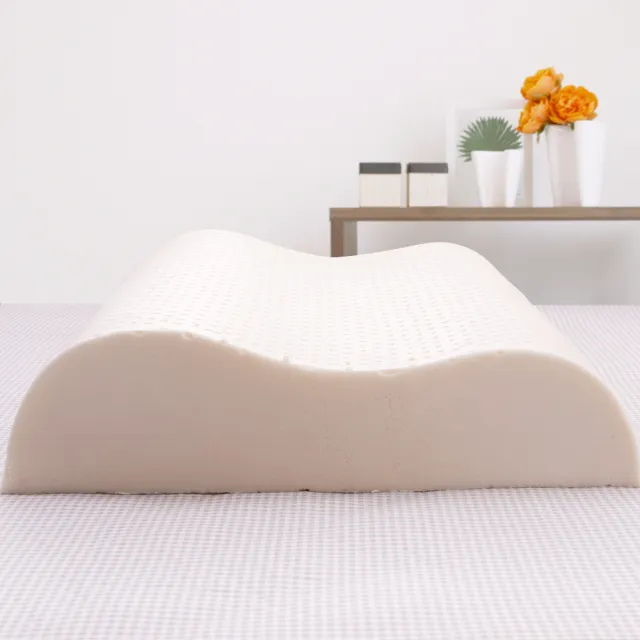 【織眠家族】純淨宣言-大尺寸AA級波浪工學天然乳膠枕(1入)