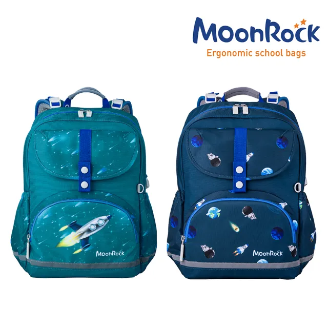 【MoonRock】SS1系列 輕量型護脊書包-共6款適合95-125公分(20mm厚肩帶背起來超輕鬆)