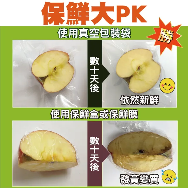 【豪割達人】下殺100入加厚SGS食品級真空包裝袋50大25x30+50小20x25cm(抽真空密封口機食物網紋格路保鮮袋)
