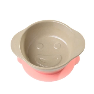 【美國Husk’s ware】稻殼天然無毒環保兒童微笑餐碗(粉紅色)