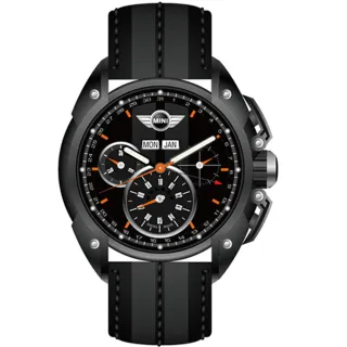 【MINI Swiss Watches】熱血剽悍三眼計時腕錶(45mm/MINI-06)