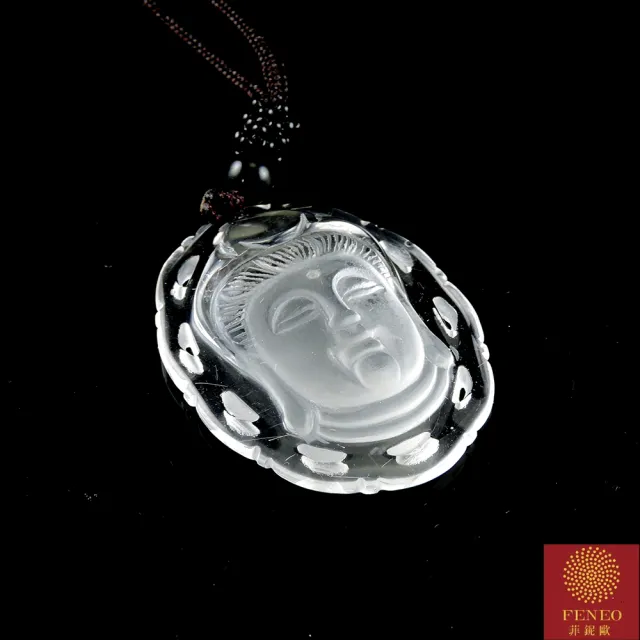 【菲鈮歐】佛首白水晶項鍊1627(隨機出貨)