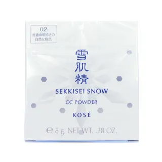 【KOSE 高絲】雪肌精CC絲絨雪粉餅8g-不含粉盒(專櫃公司貨)