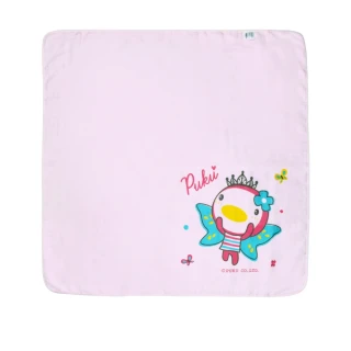 【PUKU藍色企鵝】紗布大浴巾-90*90cm(粉色)