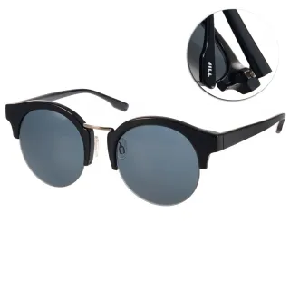 【JILL STUART】經典圓眉框款 太陽眼鏡(黑#JS20006X C01)