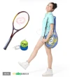 【Osun】FS-T270網球拍+FS-TT600R硬式網球鑄鐵練習台(金紅色球拍+練習球座CE185)