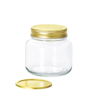 【ADERIA】日本進口多功能雙蓋密封玻璃瓶/果醬罐(320ml)