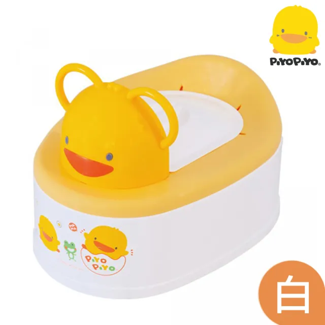 【Piyo Piyo 黃色小鴨】兩段式功能造型幼兒便器