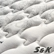【S&K】天絲乳膠防蹣蜂巢獨立筒床墊(雙人加大6尺)