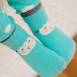 【韓國 BebeZoo】彈性屁屁圖案內搭褲+襪子 2入套組 - 水藍雲朵綿羊