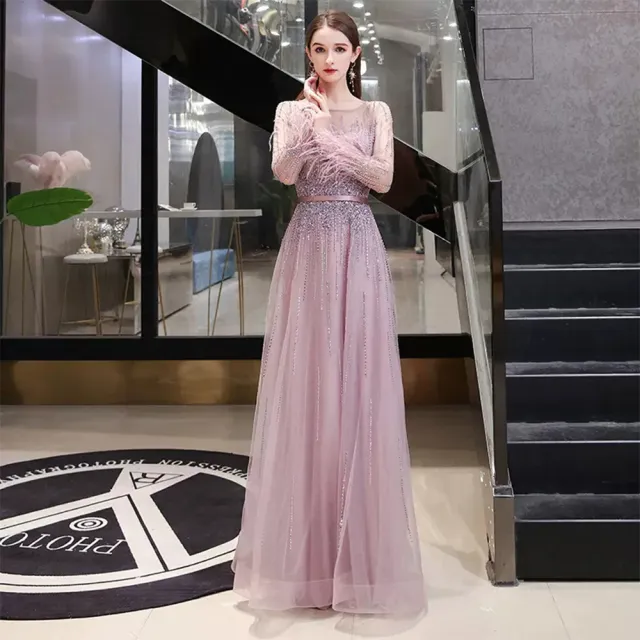 【女神婚紗禮服】高端時尚奢華鑲鑽宴會晚禮服 PLGZ-125 1923豆沙粉(晚宴服 派對)