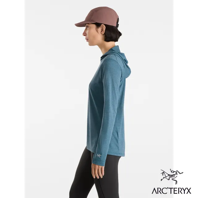 【Arcteryx 始祖鳥官方直營】女 Taema 快乾長袖套頭衫(寧靜雜綠)