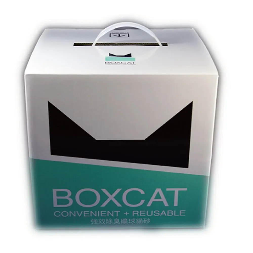 【國際貓家】BOXCAT 強效除臭礦球貓砂 13升 Litre〈防帶砂、綠標〉