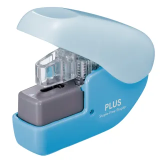 【普樂士PLUS】無針釘書機SL-104NB/藍色