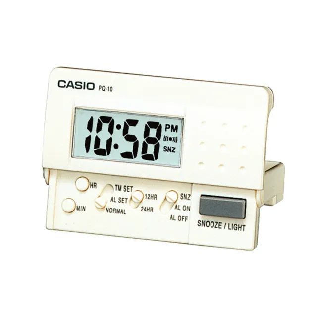 【CASIO】簡單基本必備數位電子鬧鐘(PQ-10-7)