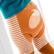 【韓國 BebeZoo】彈性屁屁圖案內搭褲+襪子 2入套組 - 棕色條紋狐狸
